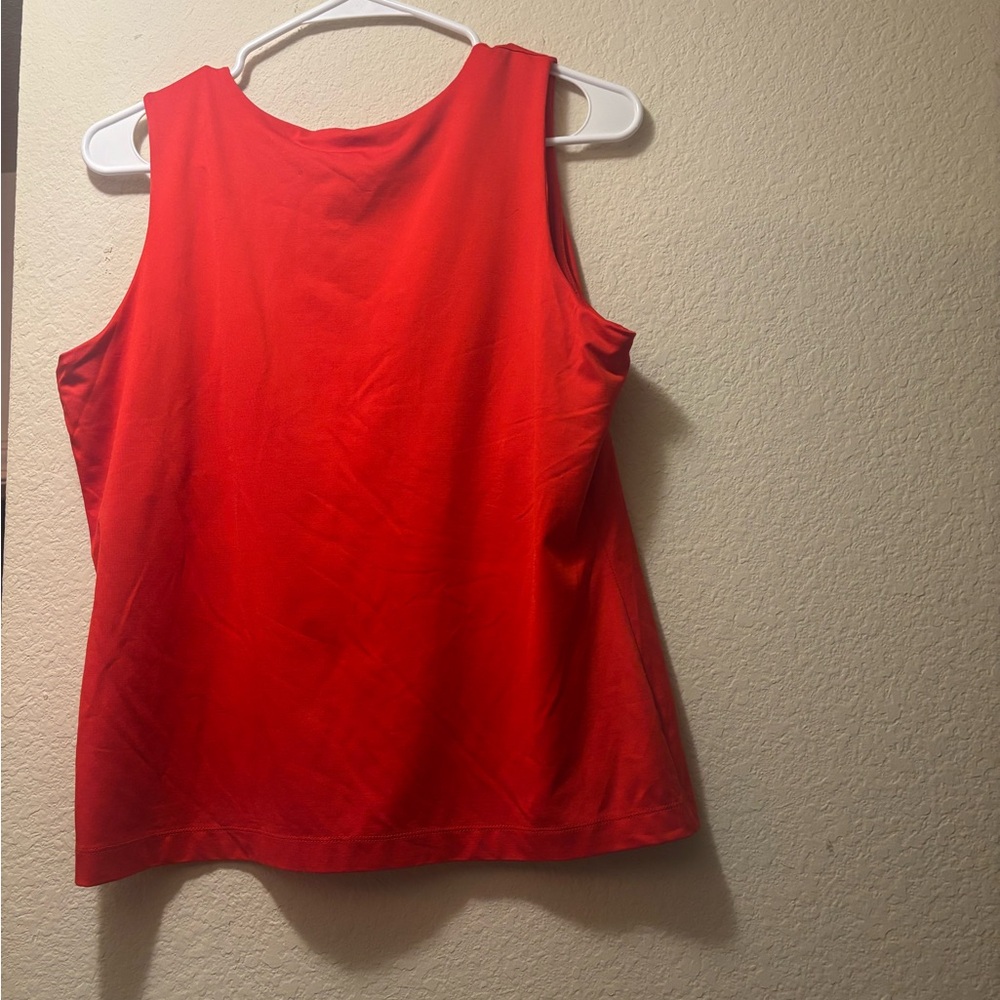 Women's Red Sleeveless Top